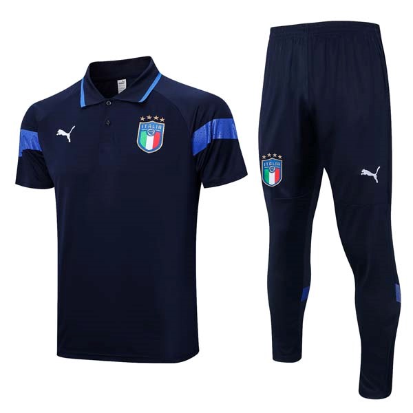 Polo Italia Conjunto Completo 2023-2024 Azul 5